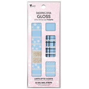 NIB Dashing Diva Nail Stickers “Snowball Fight”